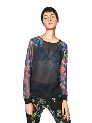 Áo dài tay nữ size  M,   71B2EJ05001M,   Desigual   SS17-1