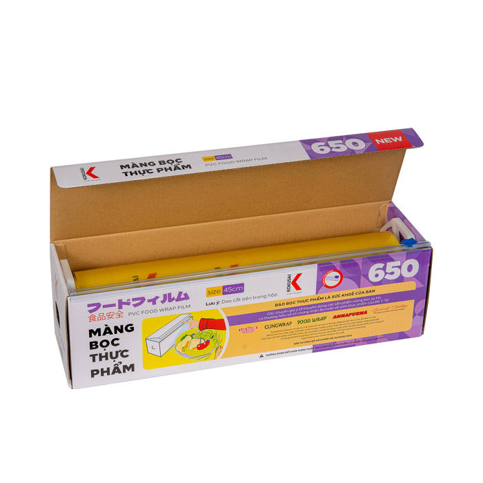 Màng bọc TP Kokusai 45cmx650 (400m)- dao nhựa