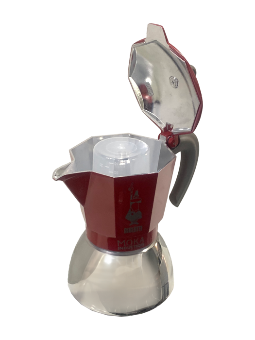 Bình pha cà phê bếp từ Bialetti NEW MOKA INDUCTION RED 6 CUPS 0006946/NP