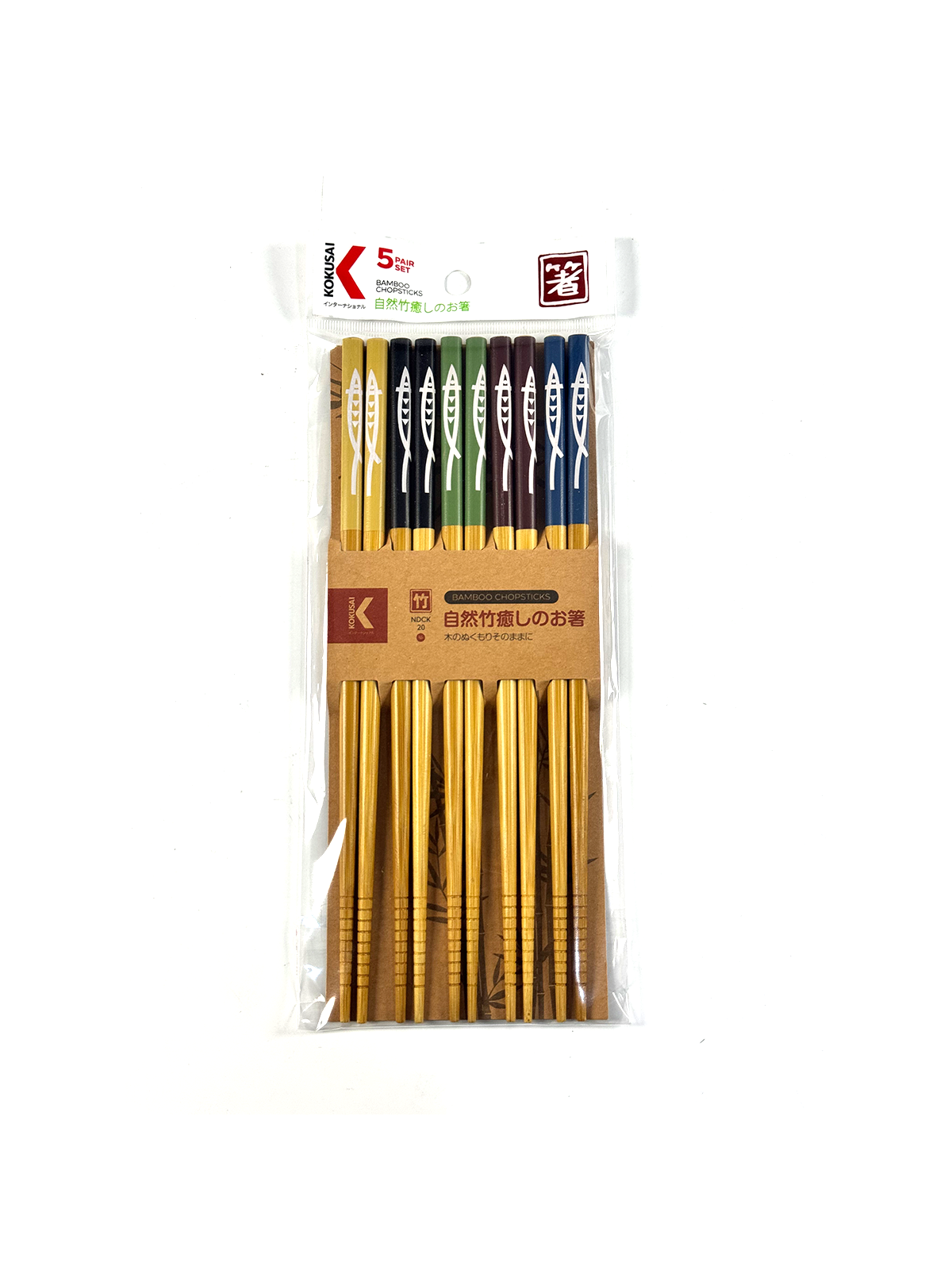 Đũa gỗ Nhật Bản vỉ 5 đôi KOKUSAI NDCK-20