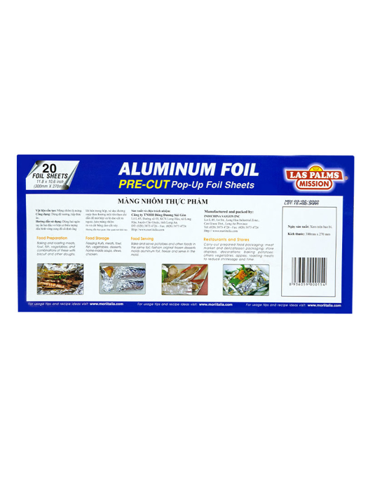 Màng nhôm TP Laspalm 30cmx27cm(hộp 20 miếng).
