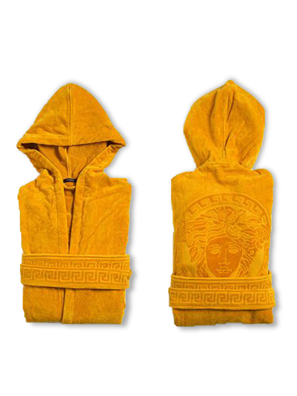 Áo choàng tắm màu vàng size L Versace ZCOSP056.Z4004.L