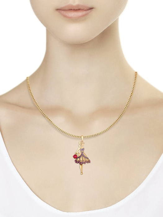 Mặt dây chuyền vàng 585, mã 035314, có đính đá cz