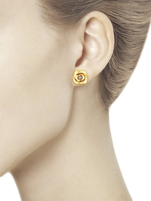 Bông tai vàng Sokolov đính kim cương - 1021202No1883