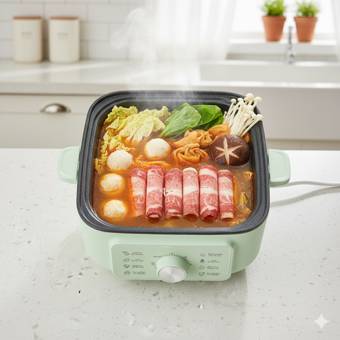 Nồi Lẩu Hấp Điện Đa Năng 2 Tầng Kuchenzimmer-013604