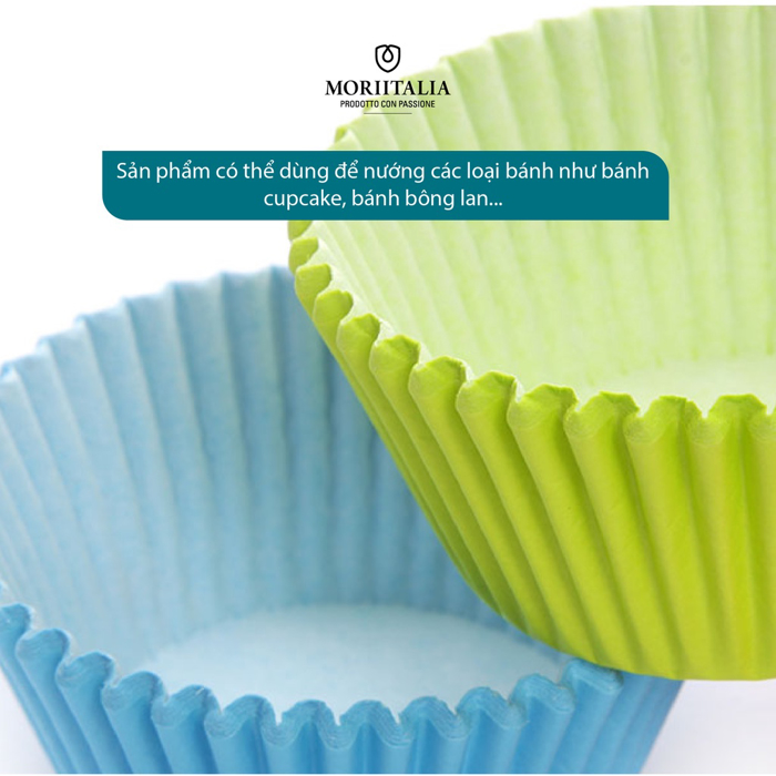 Giấy nướng bánh cupcake La Fonte set 100 khuôn Moriitalia YY20410