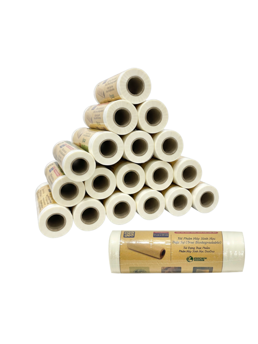 Túi phân hủy sinh học thật sự (Túi đựng thực phẩm Deodeo 17 cm x 25 cm-500 g) - TDTP00001083