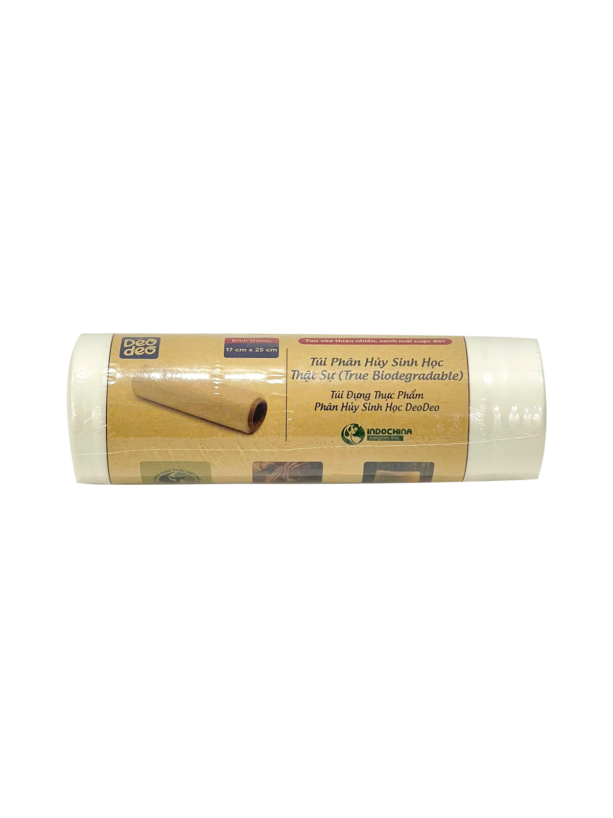 Túi phân hủy sinh học thật sự (Túi đựng thực phẩm Deodeo 17 cm x 25 cm-500 g) - TDTP00001083