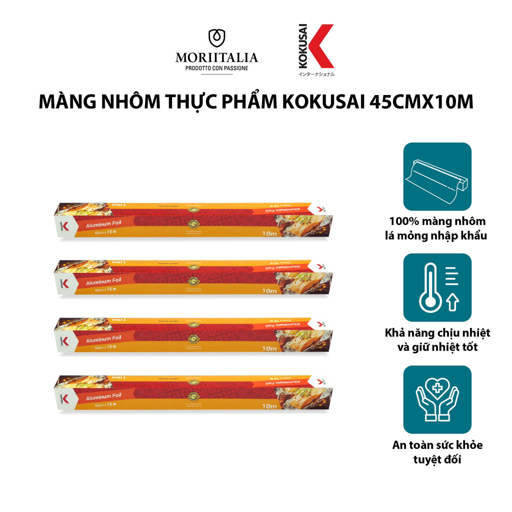 Màng nhôm (giấy bạc) Kokusai chính hãng bảo quản thưc phẩm Moriitalia MNTP00004732