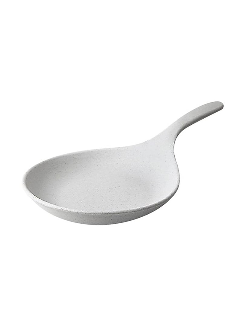 Dĩa có tay cầm melamin KORMEL 400x245x45mm- màu trắng