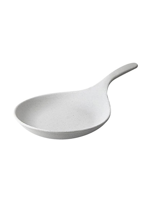 Dĩa có tay cầm melamin KORMEL 400x245x45mm- màu trắng