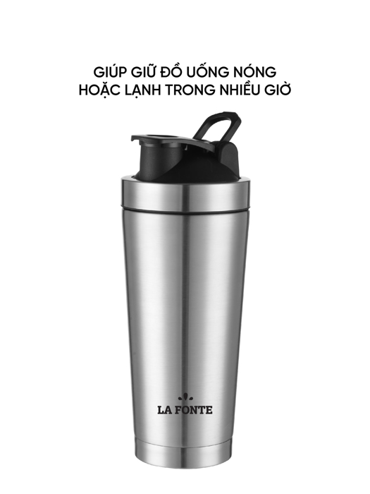 Bình lắc giữ nhiệt shaker inox 750ml La Fonte - 001755