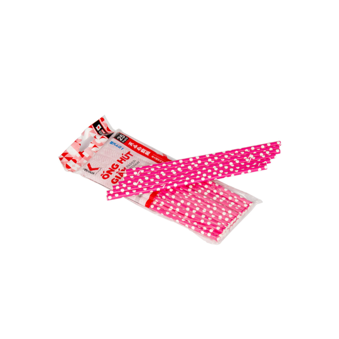 Ống hút giấy phân hủy sinh học Kokusai  Phi 6mm/ 8mm x 197mm  - Chính hãng MORIITALIA, sản phẩm đạt chứng nhận sức khoẻ