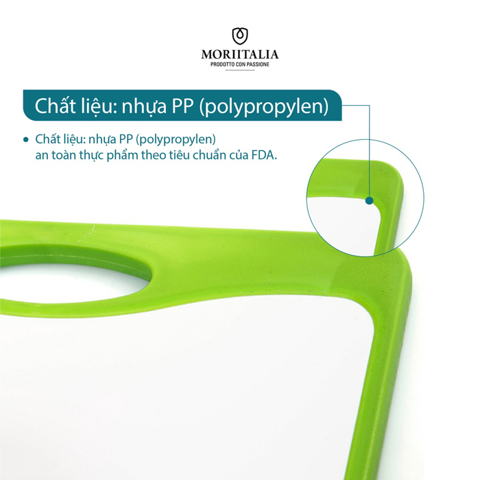 Thớt nhựa Homeselect an toàn kháng khuẩn Moriitalia CX0002/7552