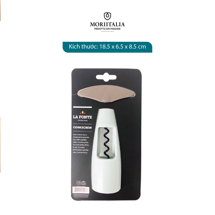 Dụng cụ khui rượu La Fonte thép không gỉ, cao cấp, siêu bền, đa năng Moriitlia 006569