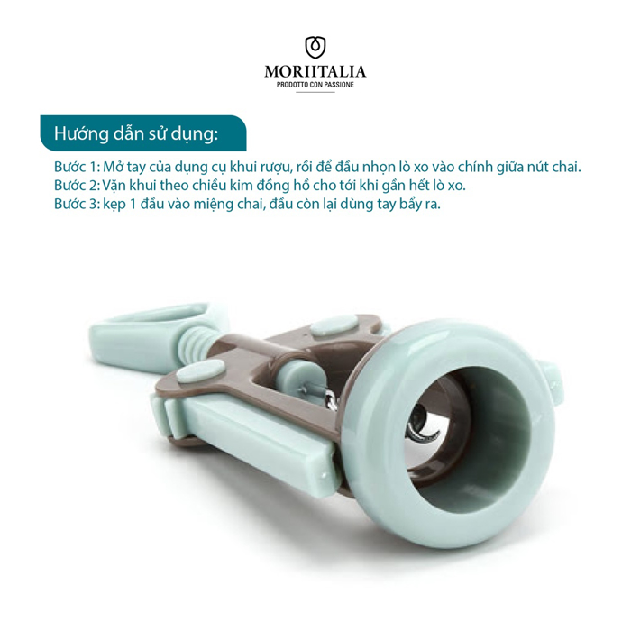 Dụng cụ khui rượu La Fonte thép không gỉ, cao cấp, siêu bền, đa năng Moriitlia 006569