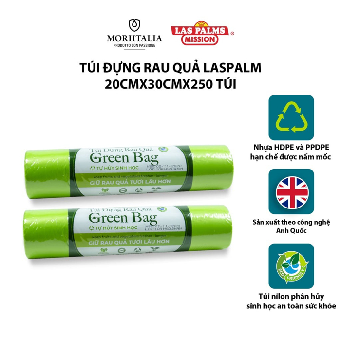 Túi Đựng Rau Quả Laspalm 20cmx30cmx250 túi