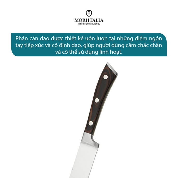 Dao đa năng Delaware siêu bén không gỉ Moriitalia 3000419