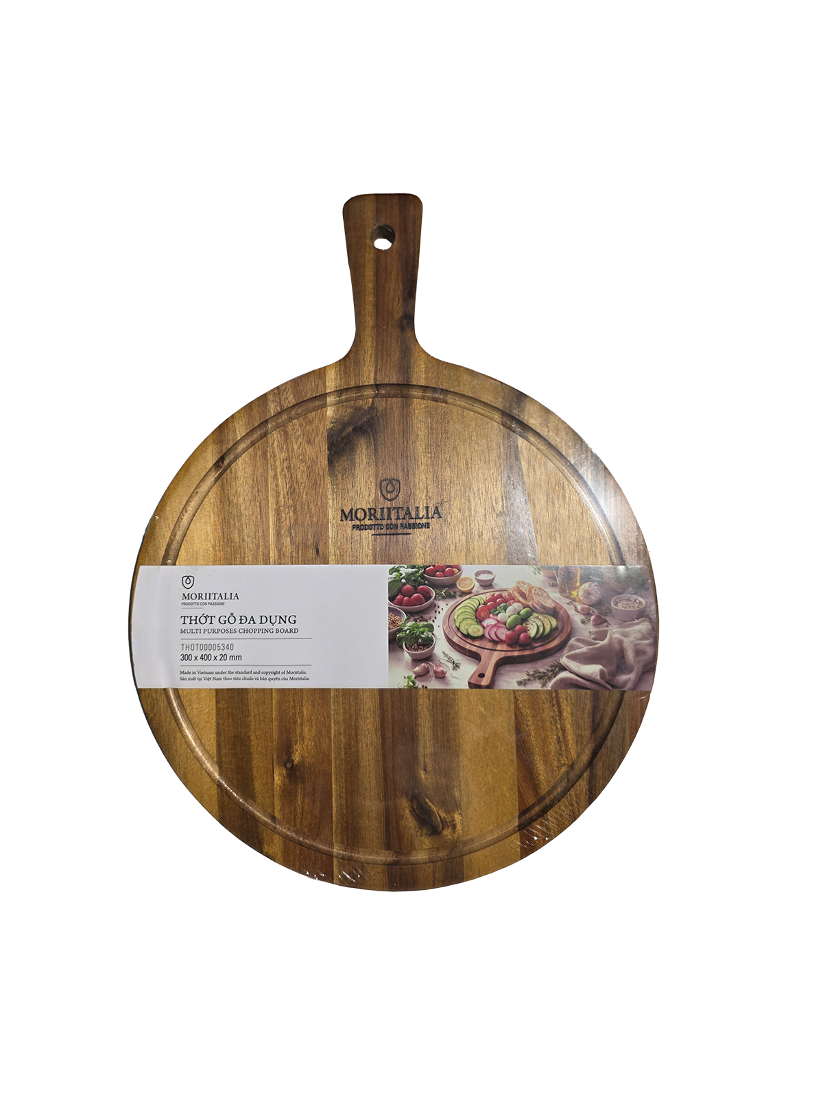 Thớt gỗ đa dụng Moriitalia 300 x 400 x20mm - THOT00005340
