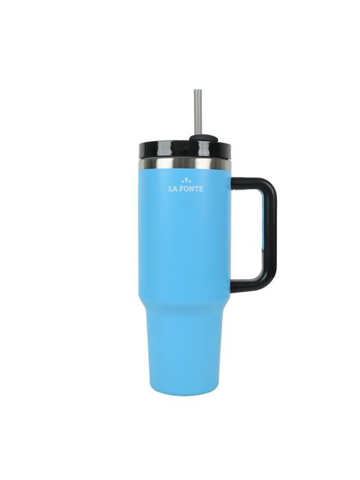 Ly giữ nhiệt 2 lớp SUS304 kèm ống hút La Fonte có tay cầm 1200ml - 012898