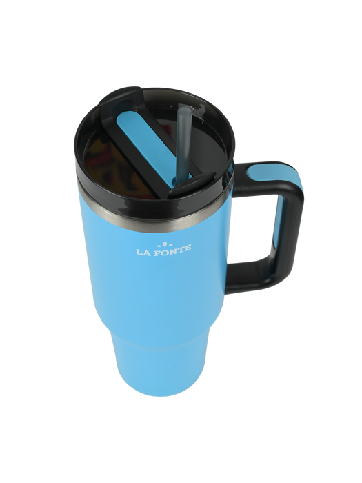 Ly giữ nhiệt 2 lớp SUS304 kèm ống hút La Fonte có tay cầm 1200ml - 012898