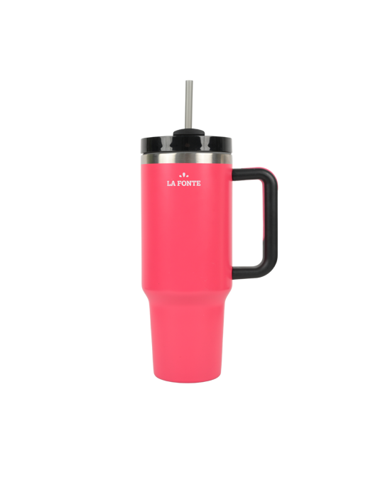 Ly giữ nhiệt 2 lớp SUS304 kèm ống hút La Fonte có tay cầm 1200ml - 012898