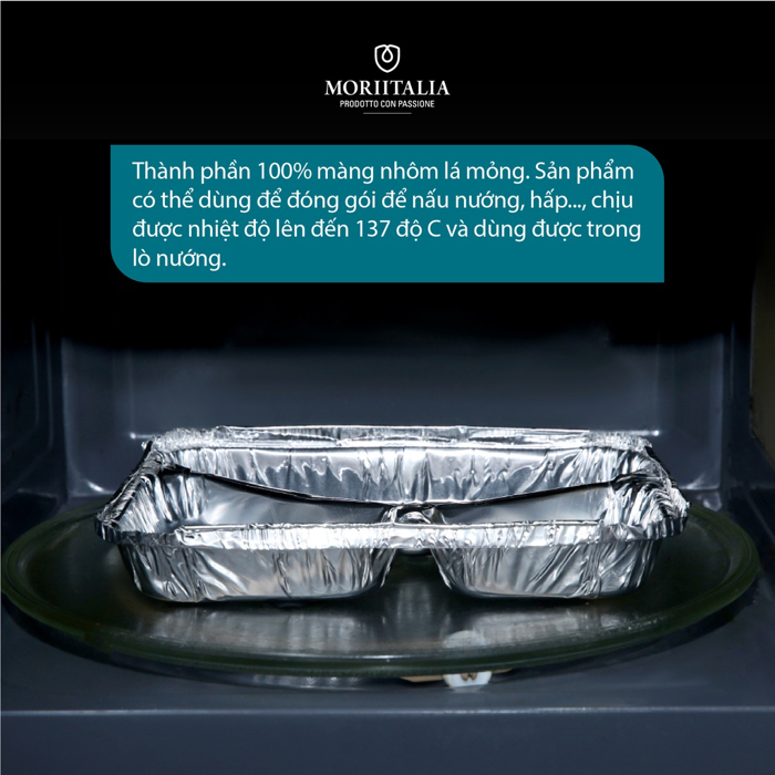 Khay nhôm Annapurna tiện dụng có nắp đậy Moriitalia 0003056