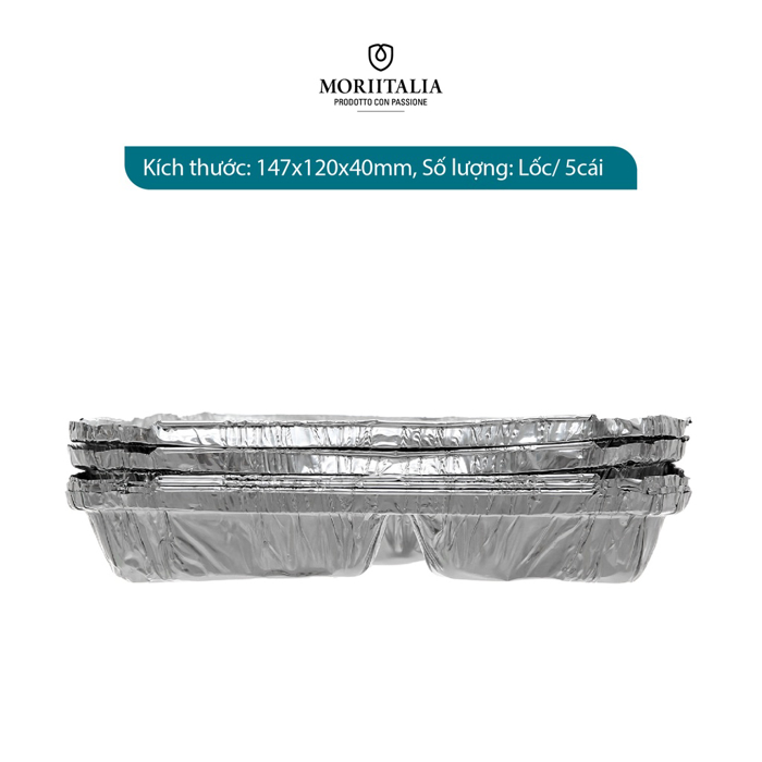Khay nhôm Annapurna tiện dụng có nắp đậy Moriitalia 0003056