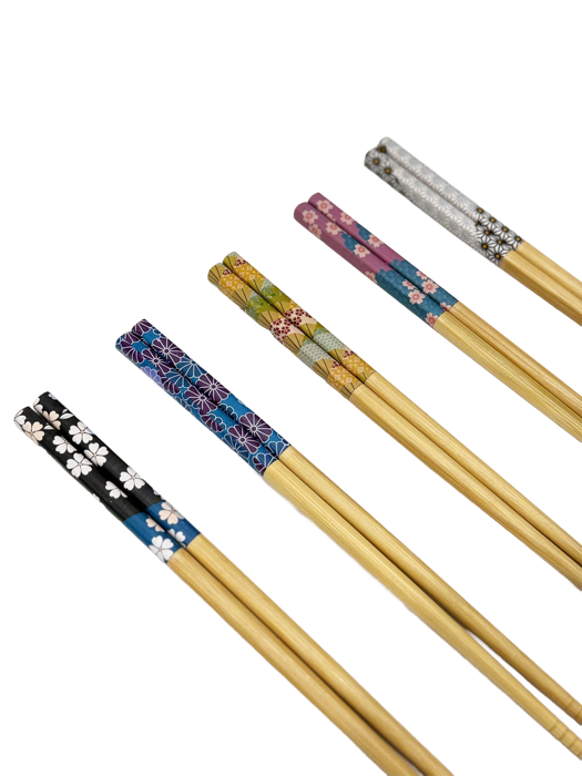 Đũa tre Nhật Bản vỉ 5 đôi Kokusai 23.5cm NDCK-04A