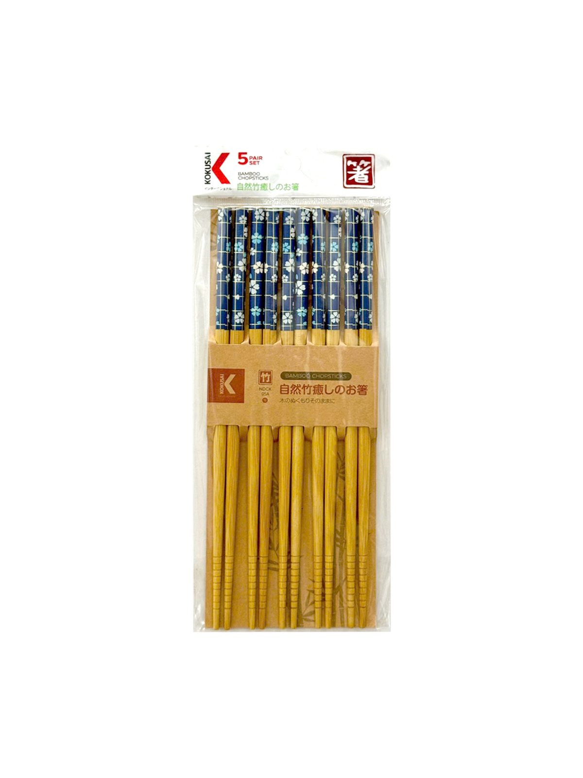 Đũa Tre Nhật Bản Vỉ 5 Đôi Kokusai NDCK-05A