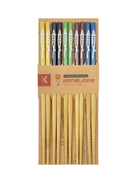 Đũa Tre Nhật Bản Vỉ 5 Đôi Kokusai 22.5cmx7.5mm NDCK-06A