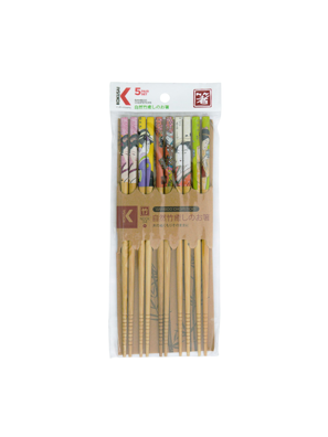 Đũa tre Nhật Bản vỉ 5 đôi Kokusai 22.5cm NDCK-04