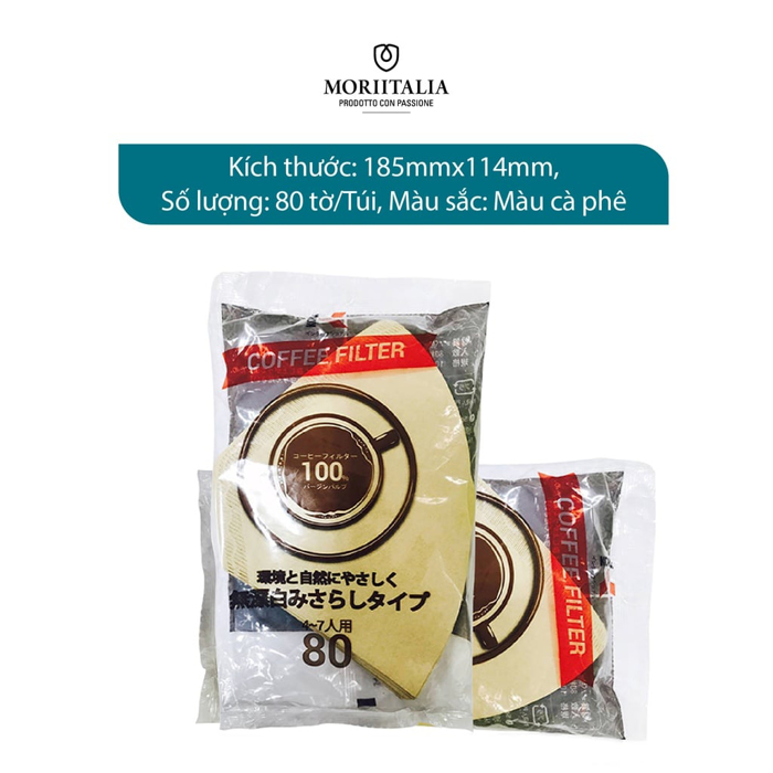 Giấy thấm lọc Kokusai Coffee Filter chính hãng Moriitalia GTL000900112