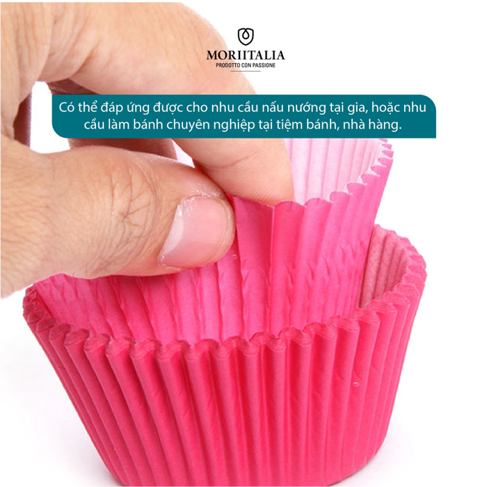 Giấy nướng bánh cupcake La Fonte set 100 khuôn Moriitalia YY20410