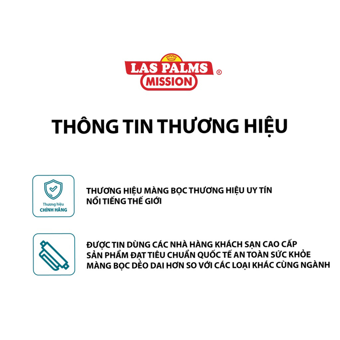 Màng bọc TP 45cmx400mx10mic Las Palms - MBTP00000043-VN