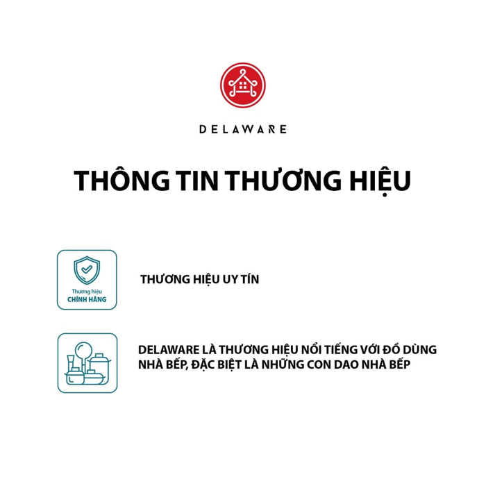 Dao đa năng Delaware siêu bén không gỉ Moriitalia 3000419