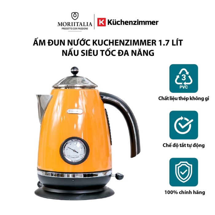 Ấm Đun Nước Kuchenzimmer siêu tốc đa năng chính hãng Moriitalia 3000198