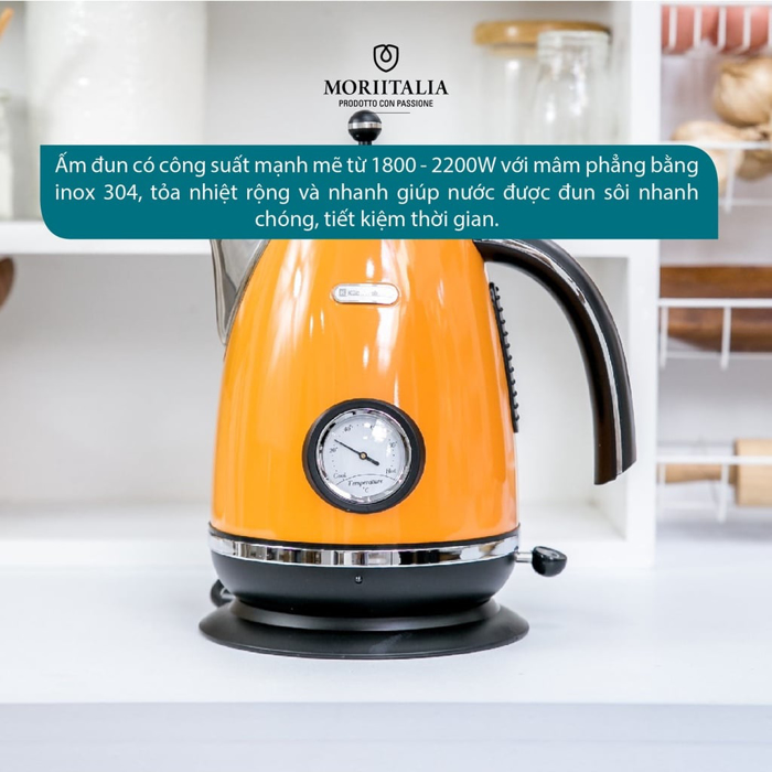 Ấm Đun Nước Kuchenzimmer siêu tốc đa năng chính hãng Moriitalia 3000198