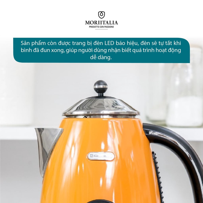 Ấm Đun Nước Kuchenzimmer siêu tốc đa năng chính hãng Moriitalia 3000198