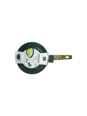 Chảo nhôm CS 20x4.3cm phủ chống dính đá hoa cương - 084158