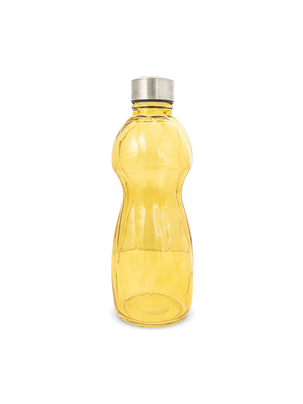 Bình thủy tinh borosilicate chịu nhiệt nắp kim loại La Fonte màu vàng 800ml - 011464-YEL