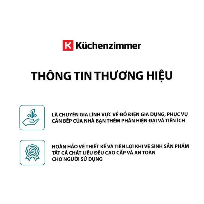 Ấm Đun Nước Kuchenzimmer siêu tốc đa năng chính hãng Moriitalia 3000198