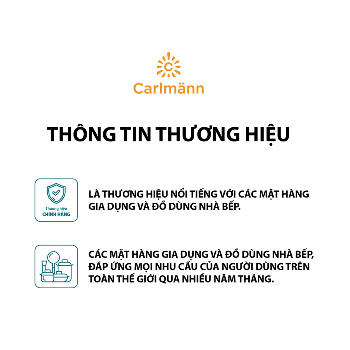Bình giữ nhiệt Carlmann 500ml ,Giữ nóng lạnh nhiều giờ 007399 - Chất liệu thép không gỉ, Chính hãng MORIITALIA