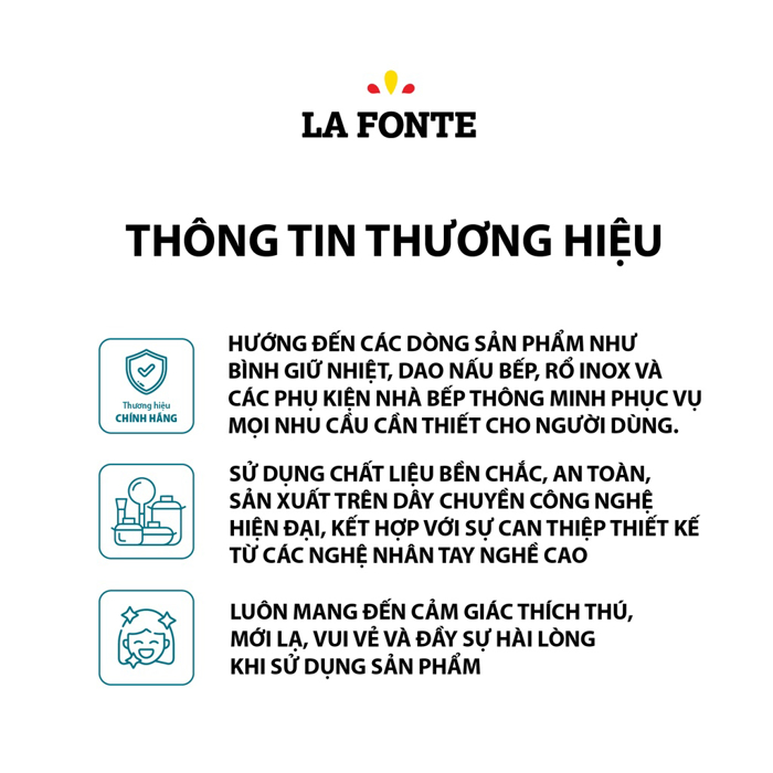 Bình giữ nhiệt La Fonte 1.5L cao cấp Moriitalia 006729