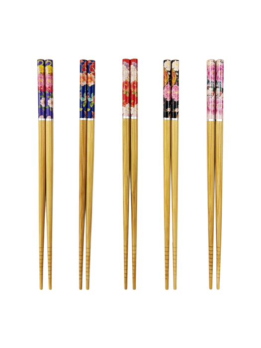 Đũa tre Nhật Bản vỉ 5 đôi Kokusai 22.5cm NDCK-05E