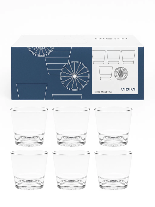 Bộ 6 Ly thủy tinh VIDIVI 30CL 66924M
