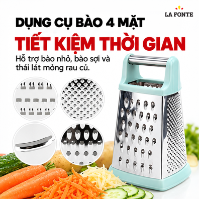 Dụng Cụ Bào Rau Củ 4 Mặt La Fonte – Bào Nhanh Đa Dạng