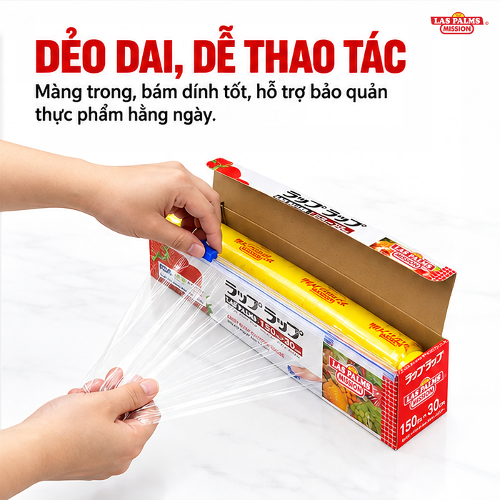 Màng Bọc Thực Phẩm Las Palms 30 cm x 150 m – Tiện Bọc Và Bảo Quản