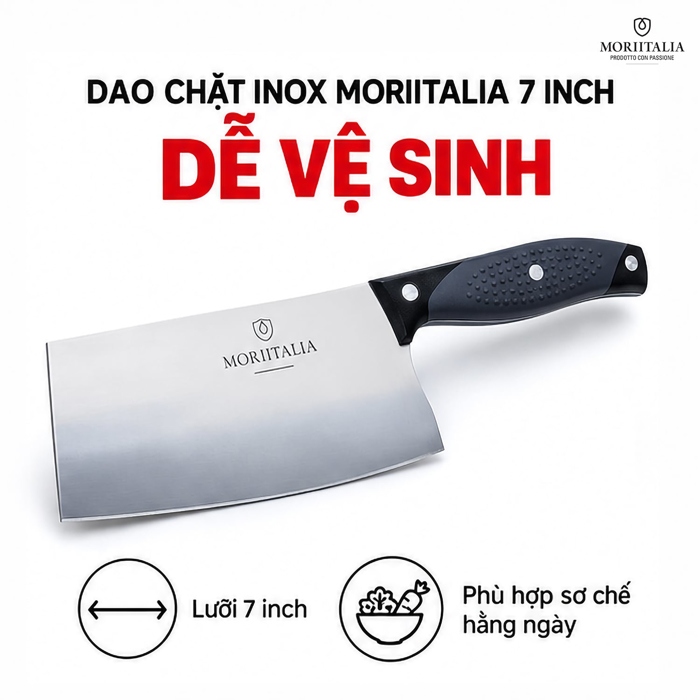 Dao Chặt Moriitalia 2.5mm – Chất Liệu Inox Cao Cấp