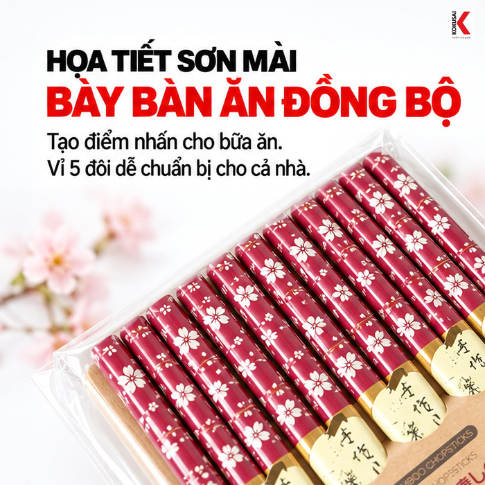 Đũa Tre Kokusai 22.5 cm – Tiện Dùng Trong Bữa Ăn